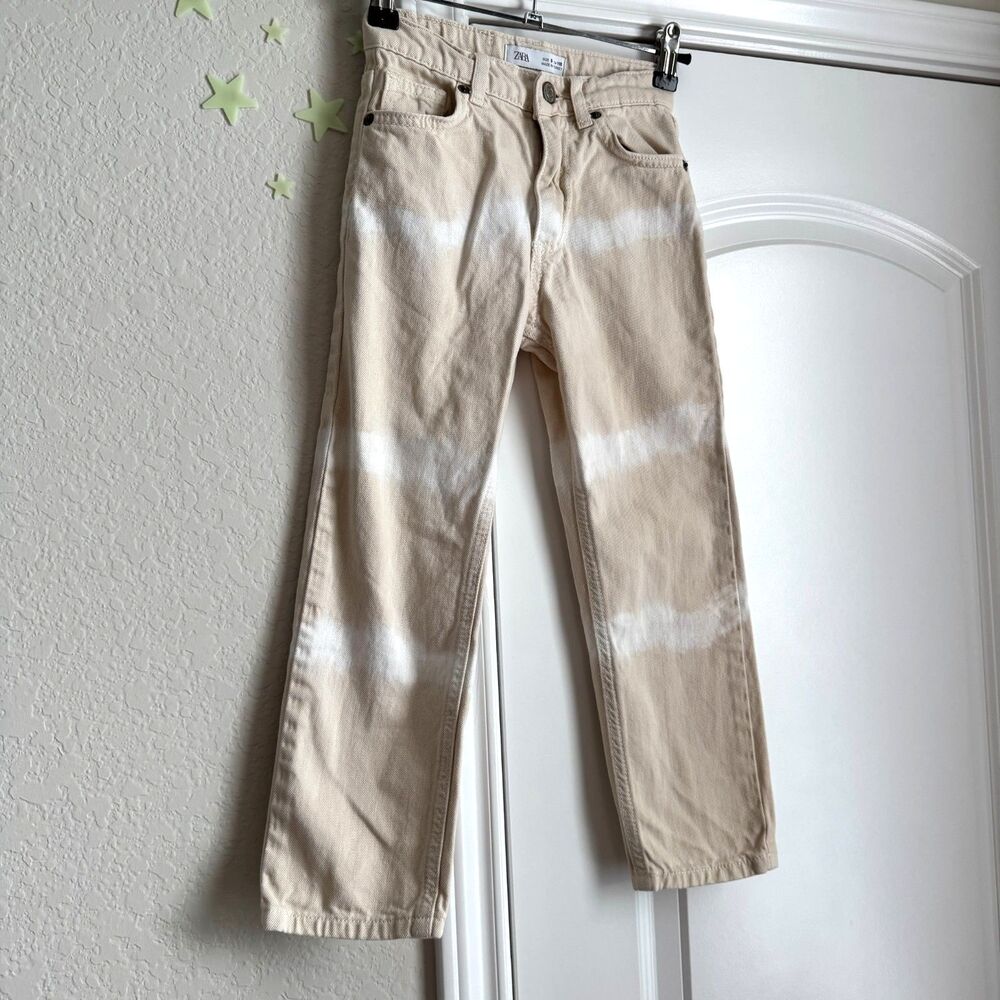 Girls ZARA Kakhi tie dye pants - 6
